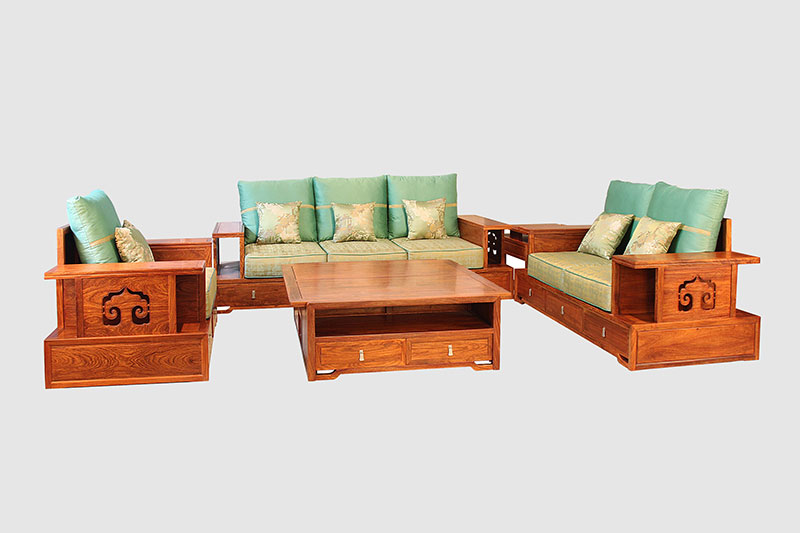 靖州中式实木沙发简直太美了